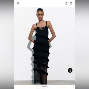 NWT Limited Edition Zara Ruffled Dress